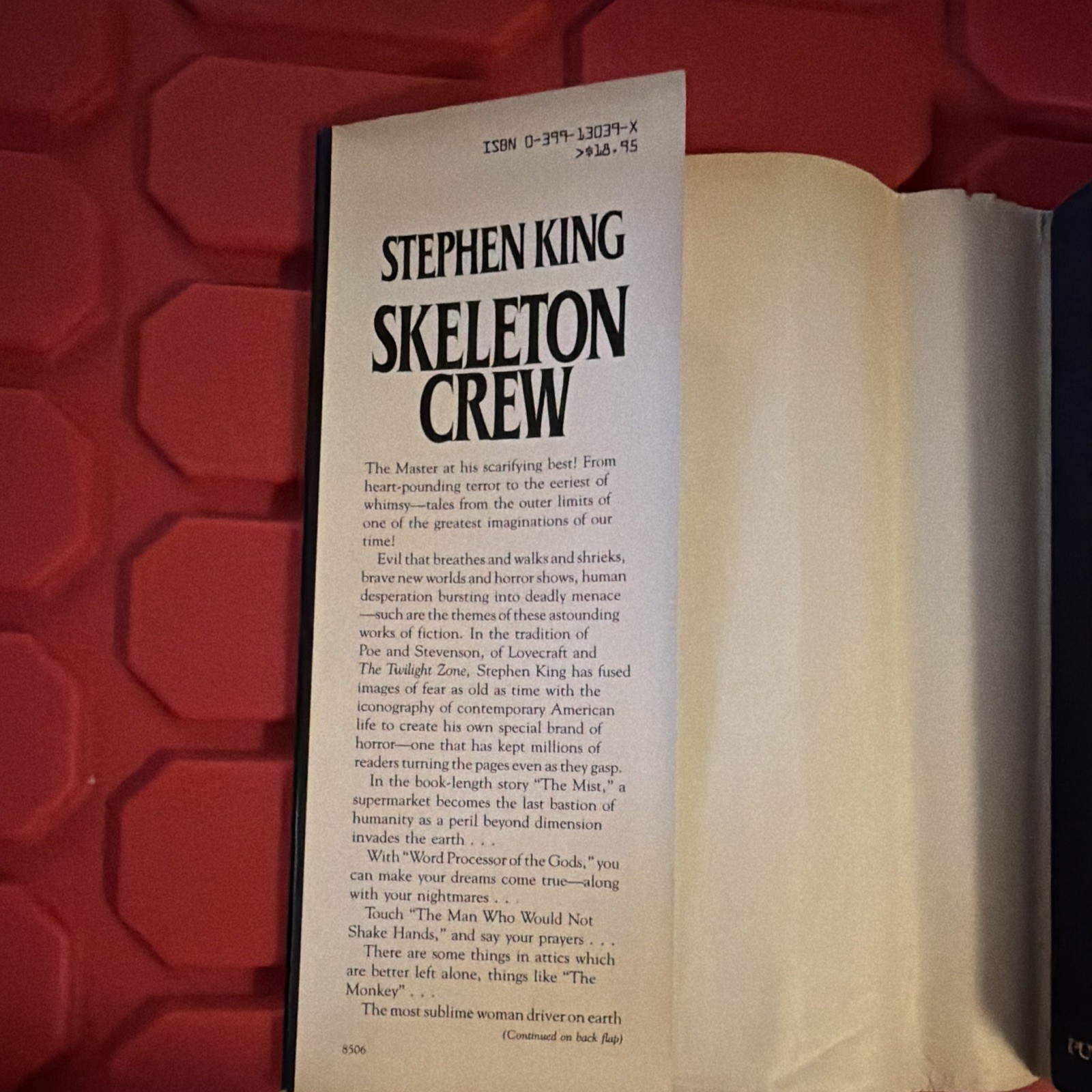 Stephen King Skeleton Crew First Edition HC w/ Dust Jacket G.P. Putnam’s 1985