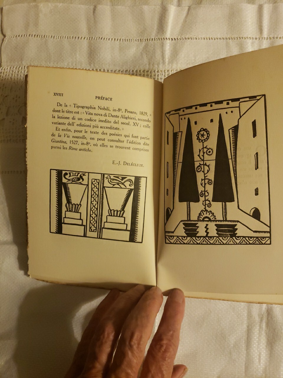 Vita Nova by Dante Alighieri French Book 1924 Deco Illustrations By GIO COLUCCI