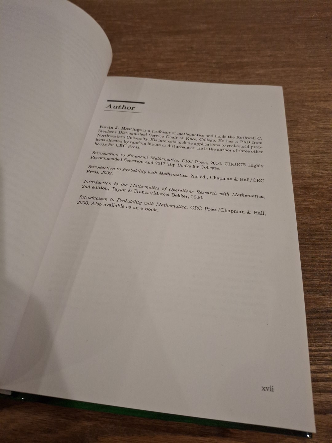 Financial Mathematics : From Discrete to Continuous Time, Hardcover by Hastings