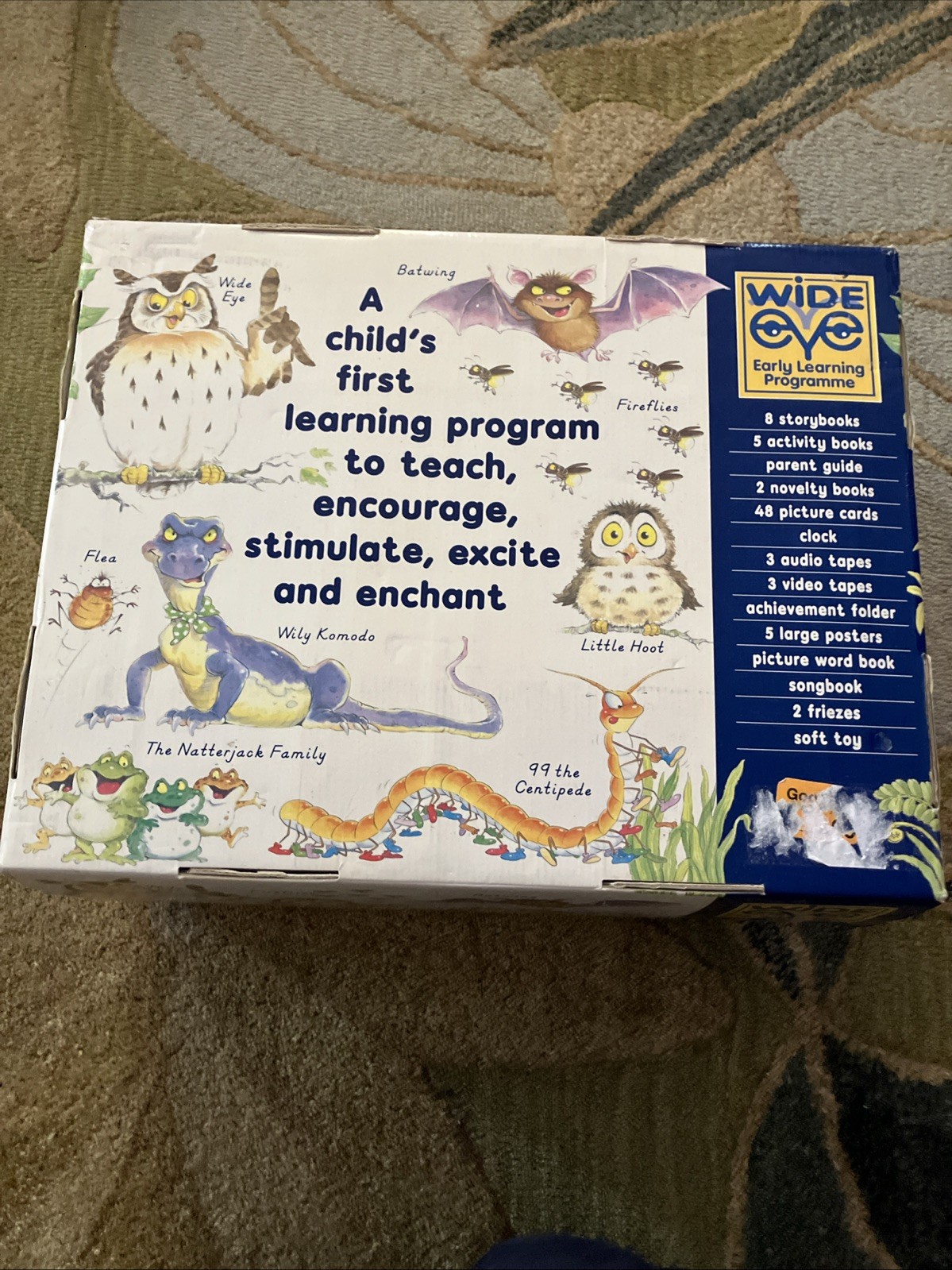 Wide Eyed Early Learning Program Kit for Toddlers Ages Books And Videos