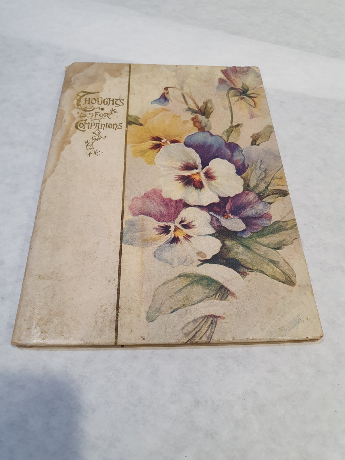 Vintage Early 1900’s Book, Thoughts for Companions, Poems, Sayings, Gift Book