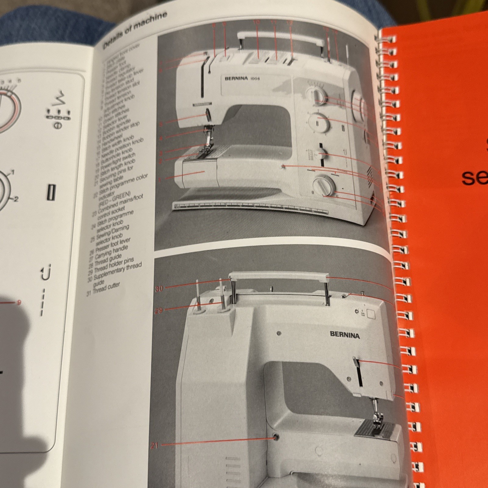 BERNINA 1008 Sewing Machine User Manual USERS Instruction Original