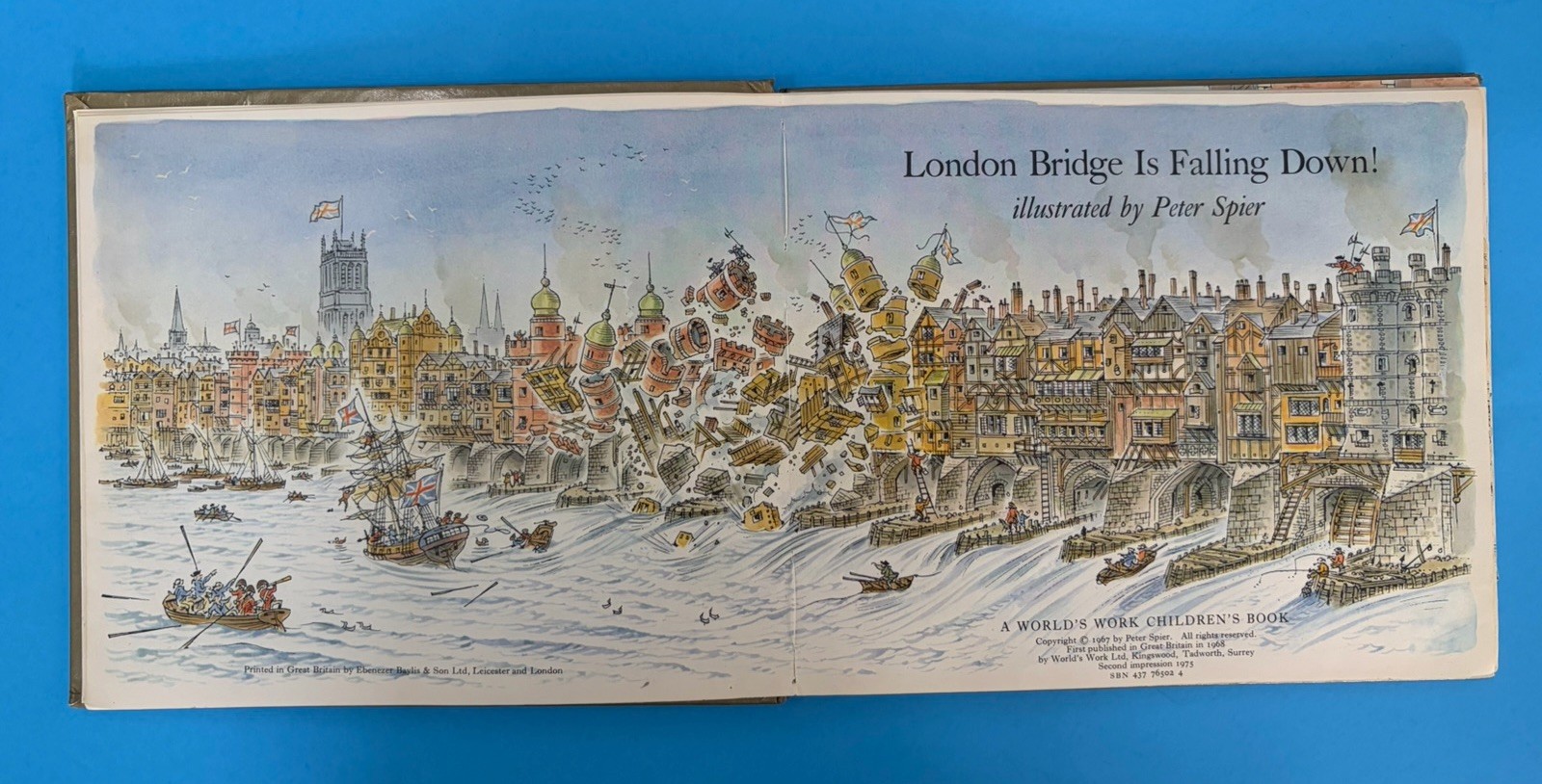London Bridge Is Falling Down The Mother Goose Library 1975 HC Book