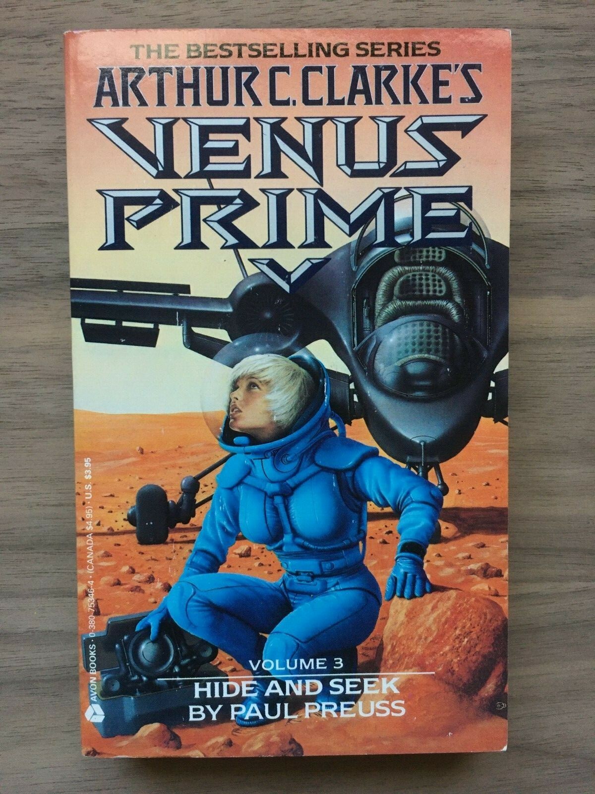 Hide and Seek (Venus Prime #3) by Paul Preuss – 1st Avon Print 1989 – Paperback