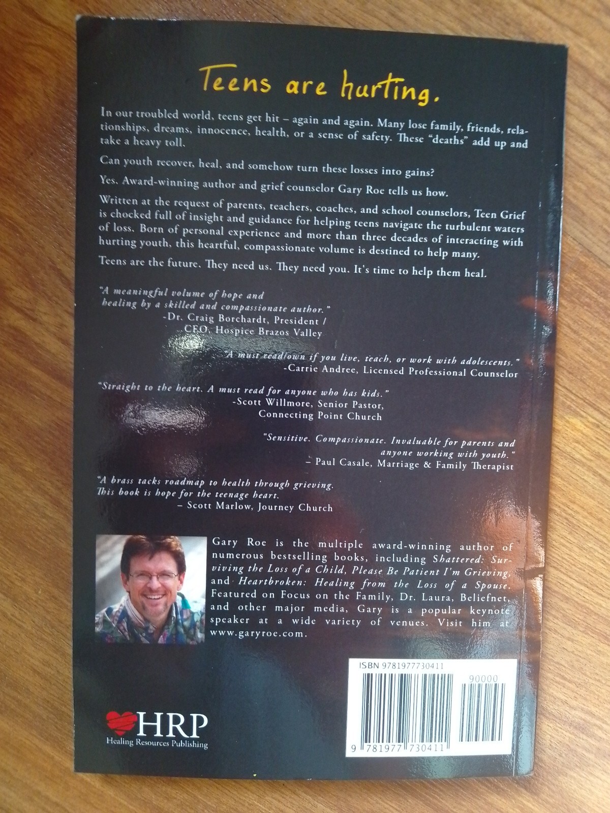 Teen Grief , Gary Roe , Papper Back , Brand New.B1