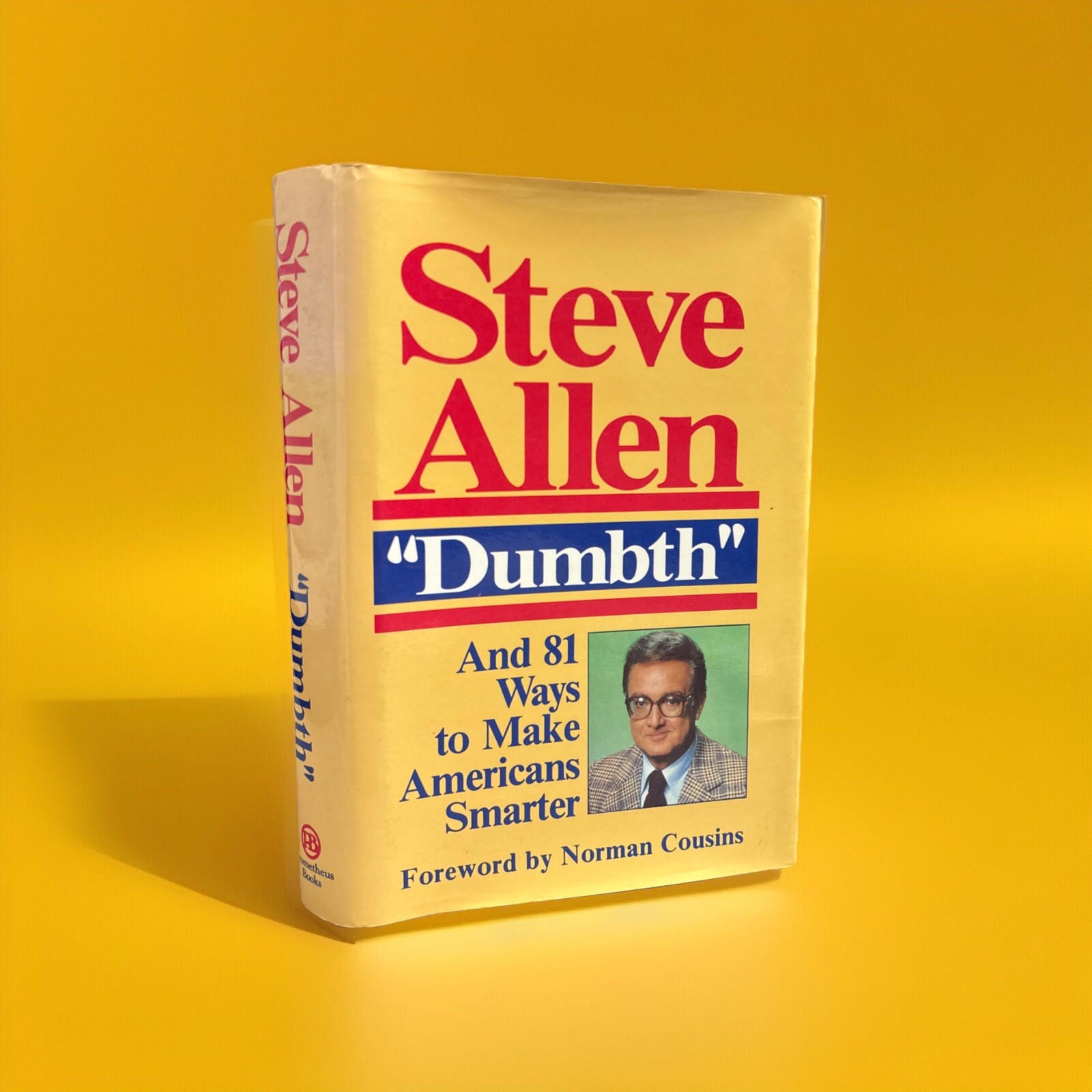*SIGNED* Dumbth By Steve Allen 1st Printing 1989 HC/DJ