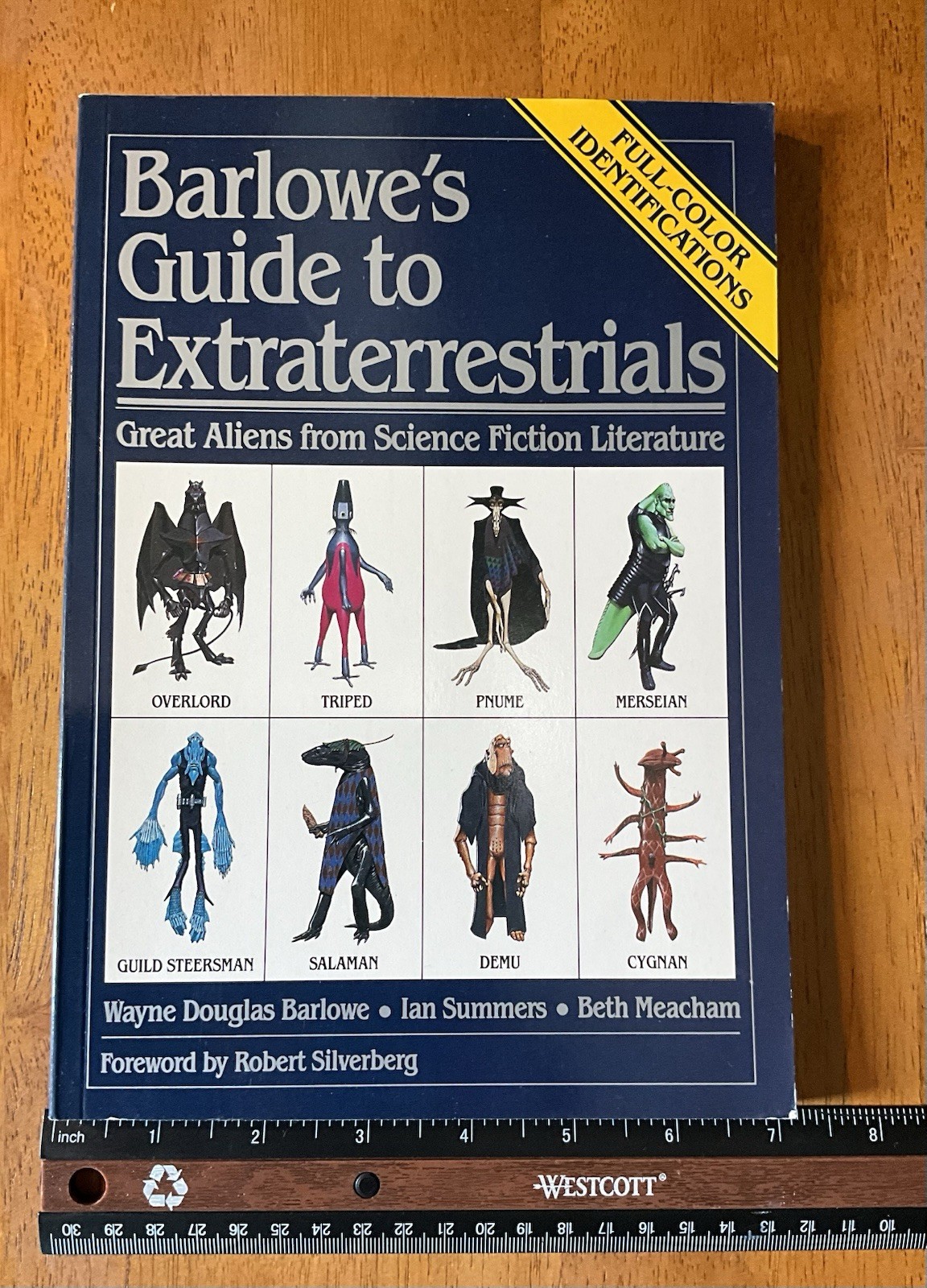 Signed BARLOW’S GUIDE TO EXTRATERRESTRIALS Full Color Identification WP 1987
