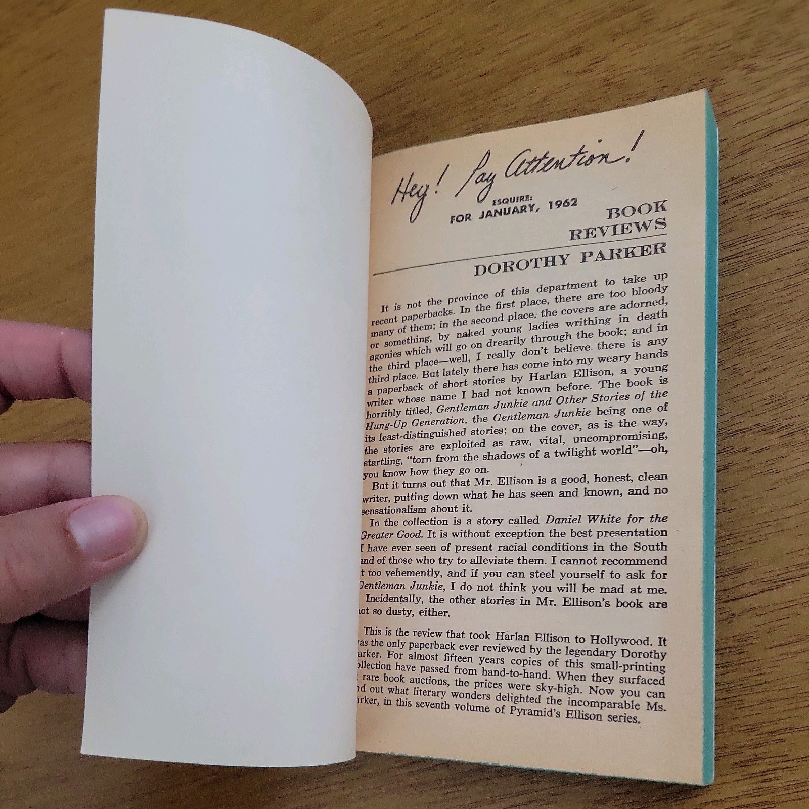 Gentleman Junkie – Harlan Ellison – Pyramid MMPB 1975