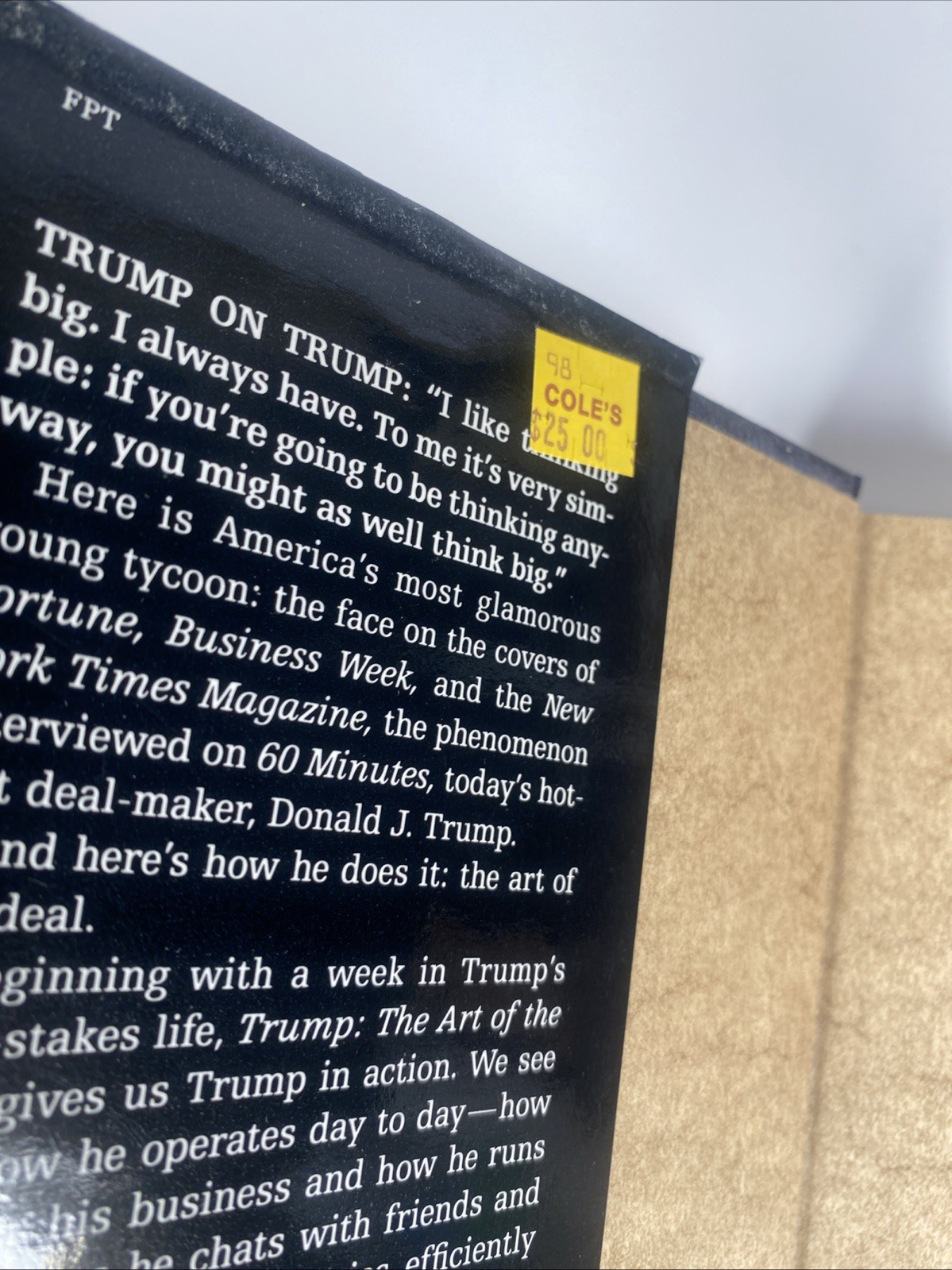 Donald J. Trump THE ART OF THE DEAL Hardcover True 1st First Edition 1987