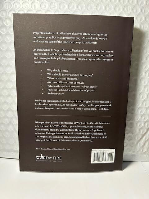 Introduction to Prayer (NEW) by Bishop R. Barron-Word on Fire Pub. 2024! $4.00