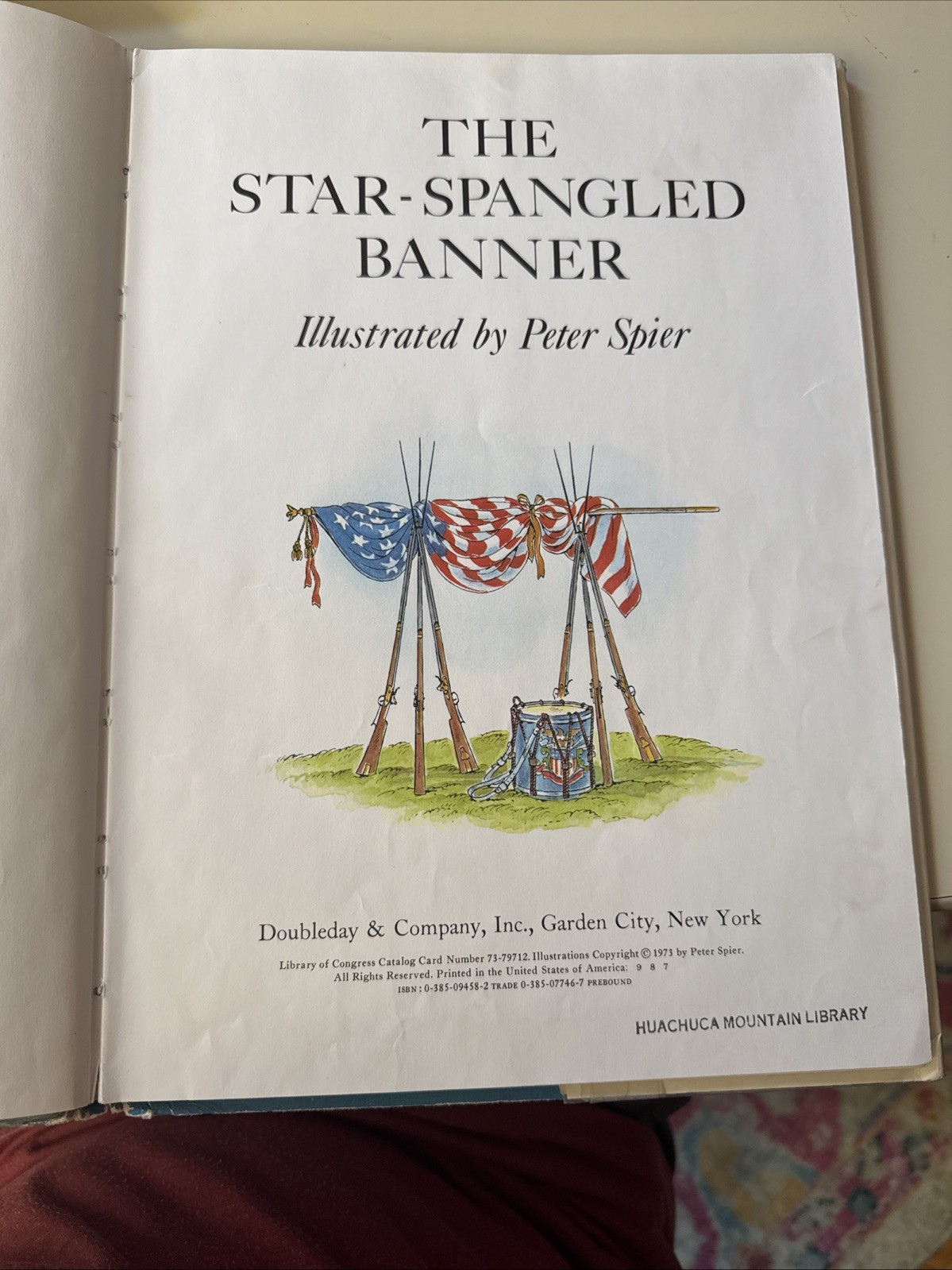 Peter Spier the Star-Spangled Banner Hardcover 1973