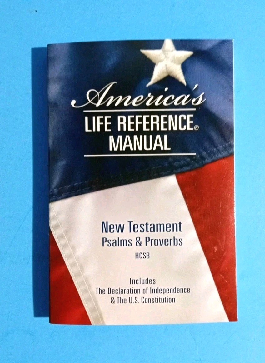 America’s Life Reference Manual New Testament Psalms & Proverbs HCSB Book 6″