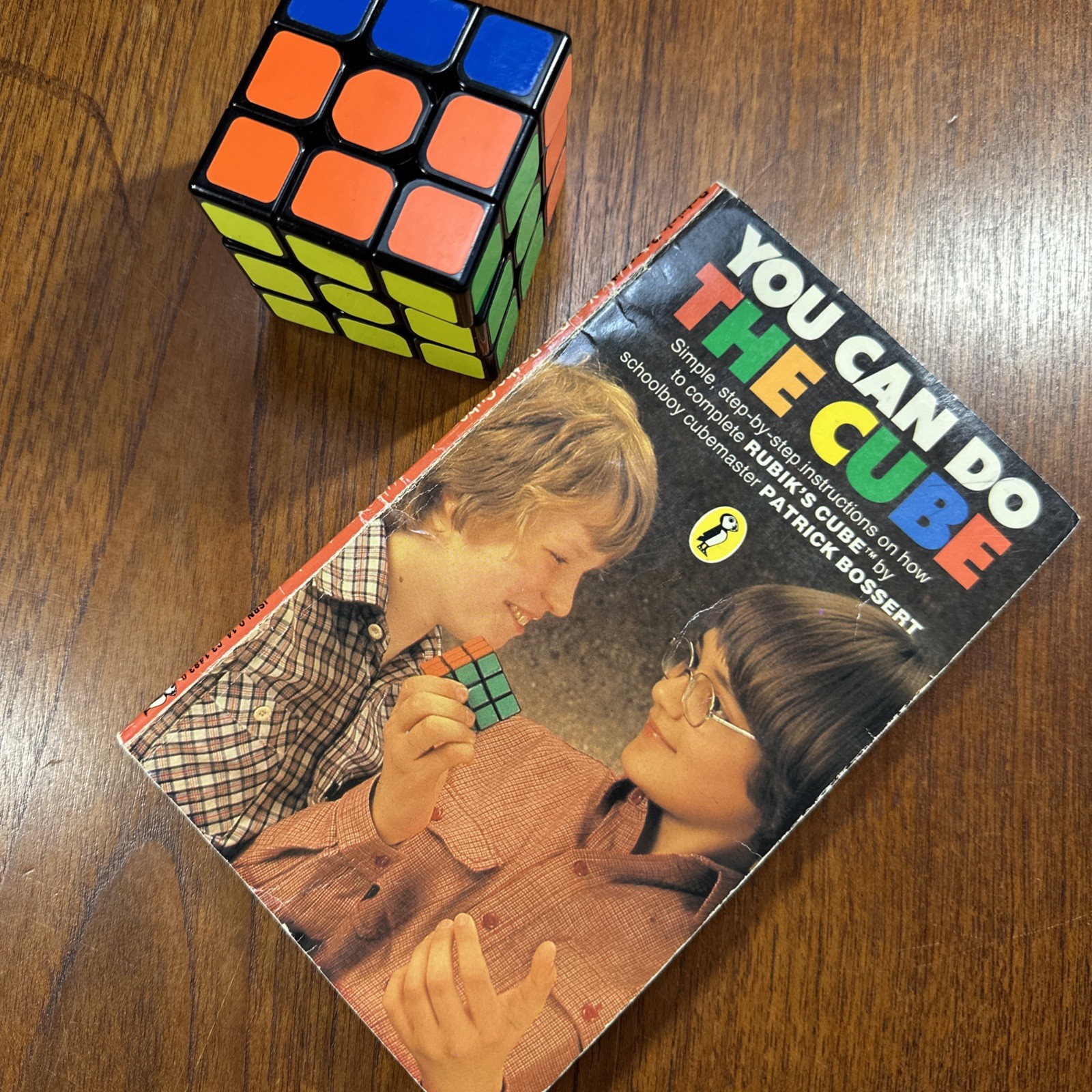 Lot of 2 Vintage Cubes and 1981 You Can Do The Cube Papper Back