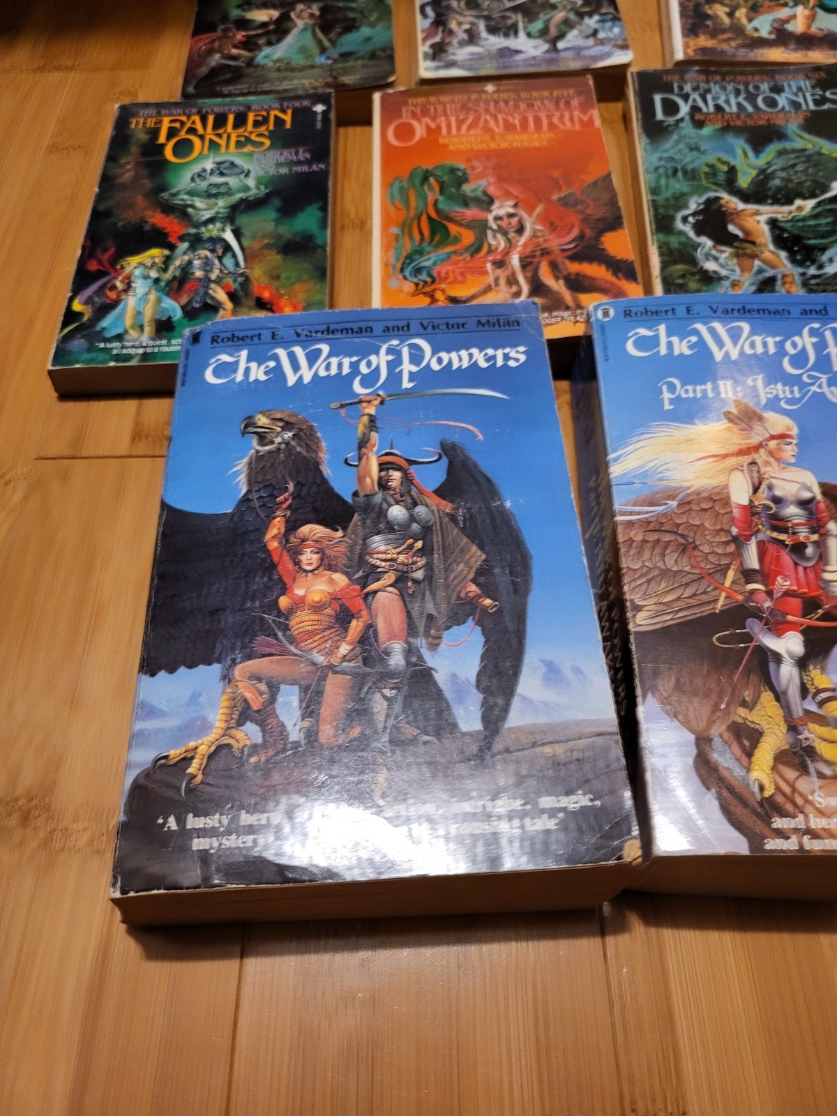 War of Powers books by Robert Vardeman Victor Milan Books 1-6, 1 And 2