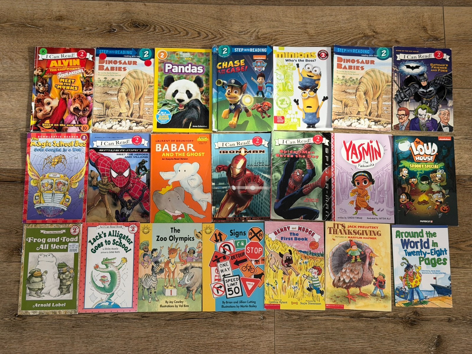 21 Level 2 Reader Book Lot Scholastic I Can Read Step Into Reading Early Readers