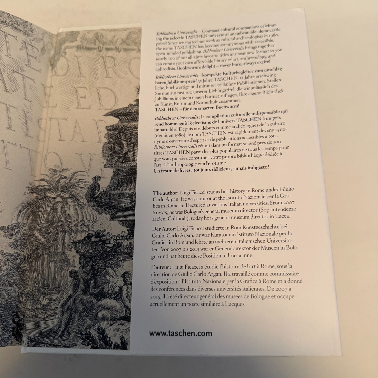 Piranesi The Complete Etchings Hardcover 2016 Taschen Multi Lingual Edition