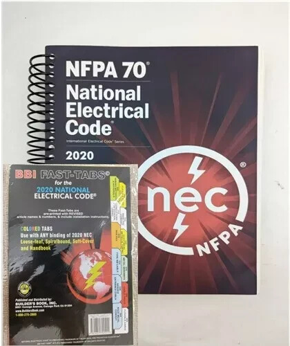 NFPA 70 National Electrical Code NEC 2020 Edition Spiral +BBI Fast Tab..