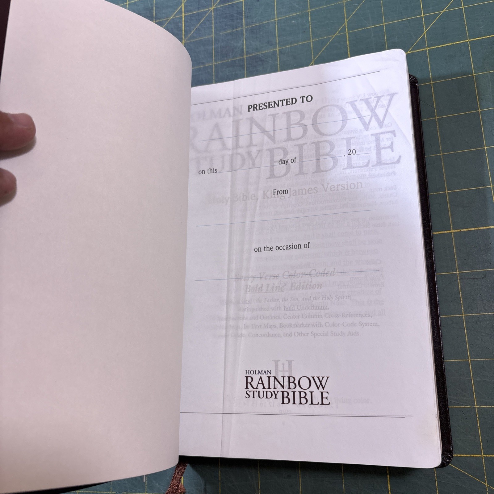 KJV 2013 Rainbow Study Bible Brown Bonded Leather