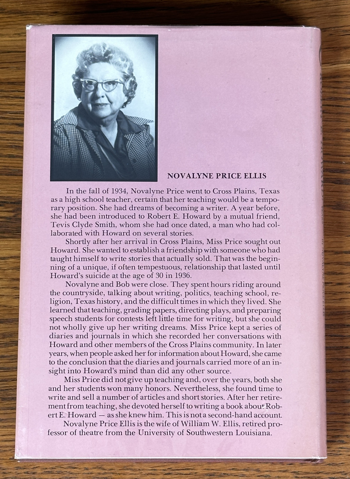 ONE WHO WALKED ALONE ROBERT E HOWARD FINAL YEARS 1986 1ST Novalyne Price Ellis