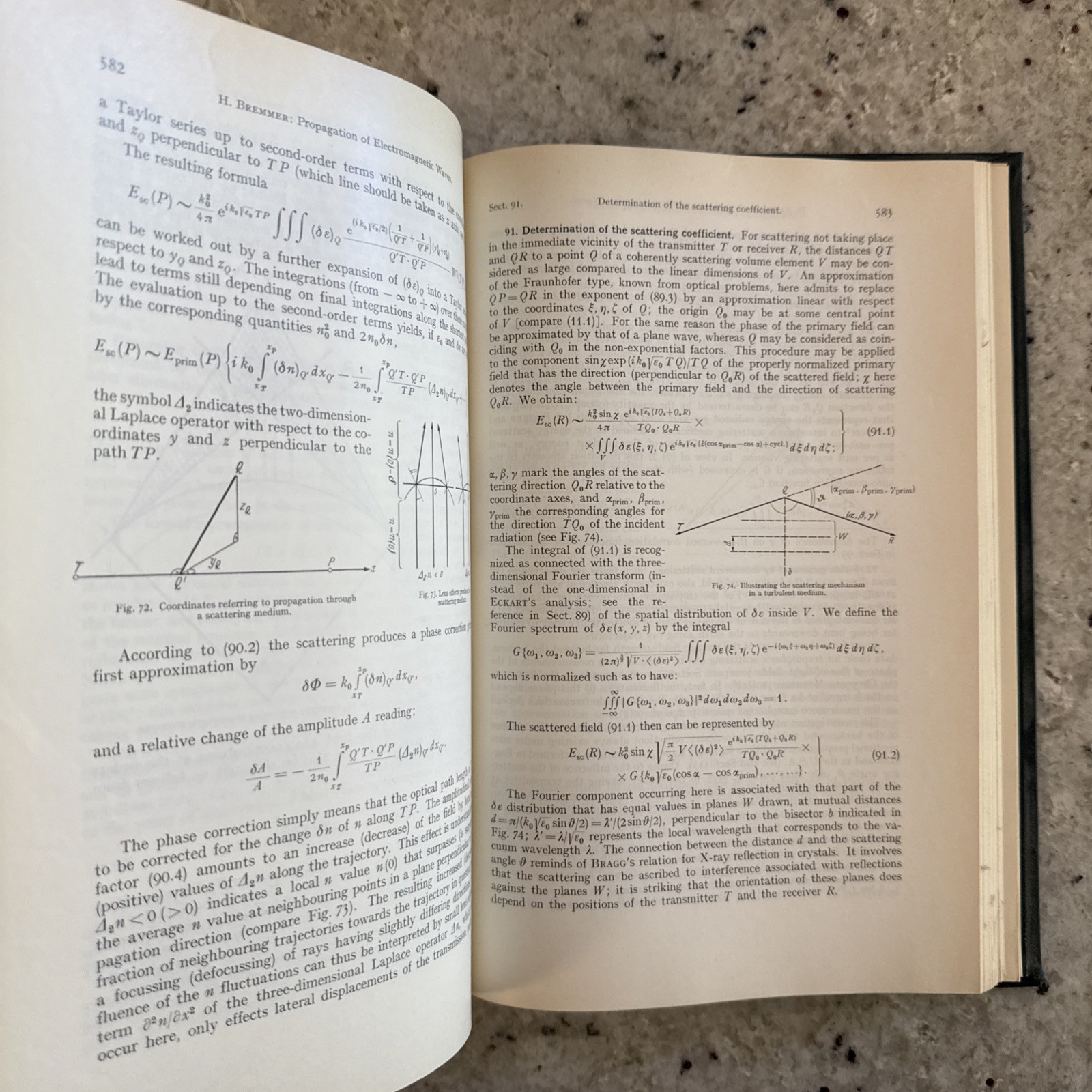 Vintage 1958 Springer Physics XVI: Electric Fields & Waves, Flügge HC Ger/Eng