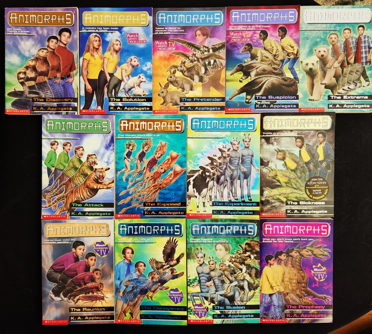 K.A. Applegate~Lot 28 PB~Animorphs 1990-2000’s Book Series 2-34 Range (See List)