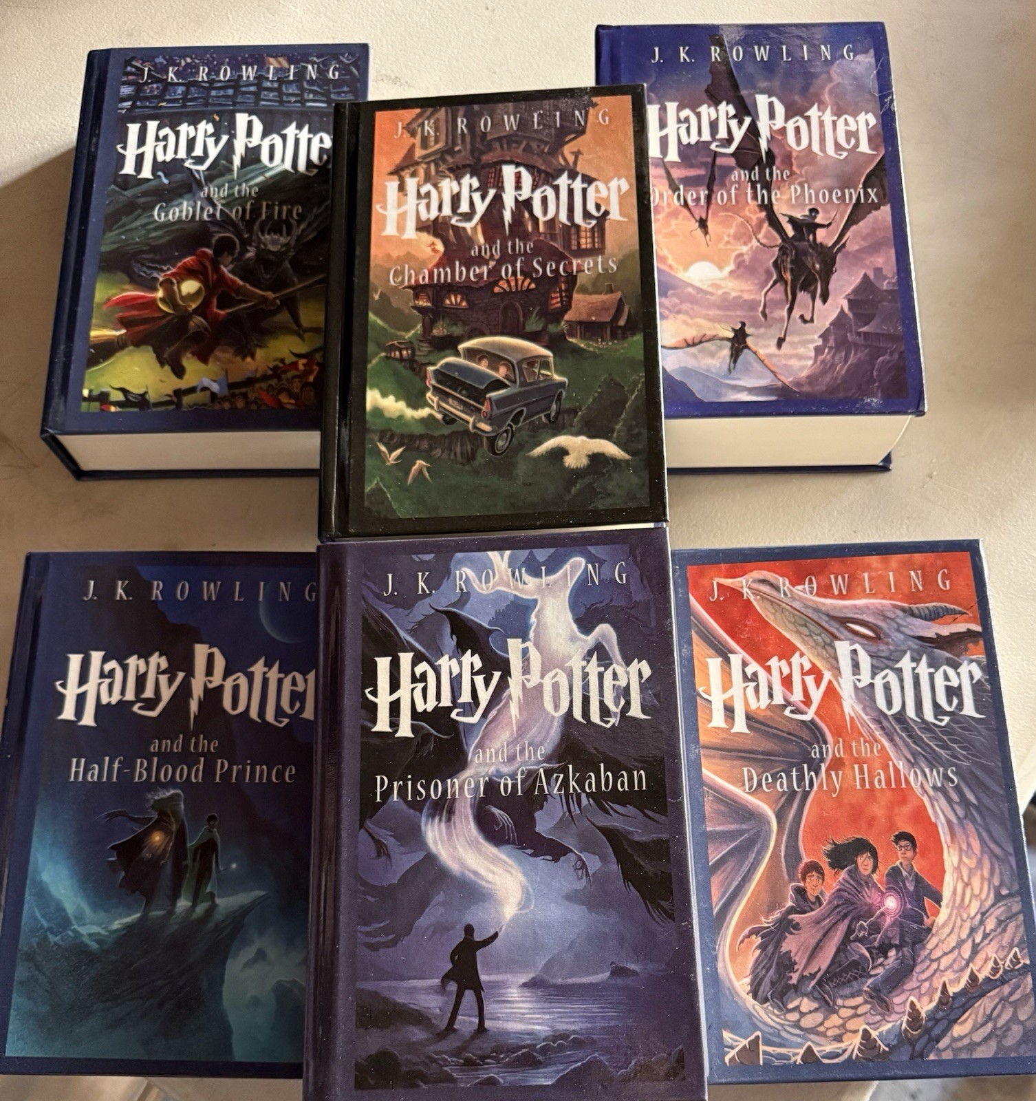 Happy Potter Rowling Hard Cover Books Volume 2-7
