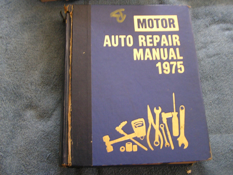 Motor Auto Repair Manual 1975 38th Edition