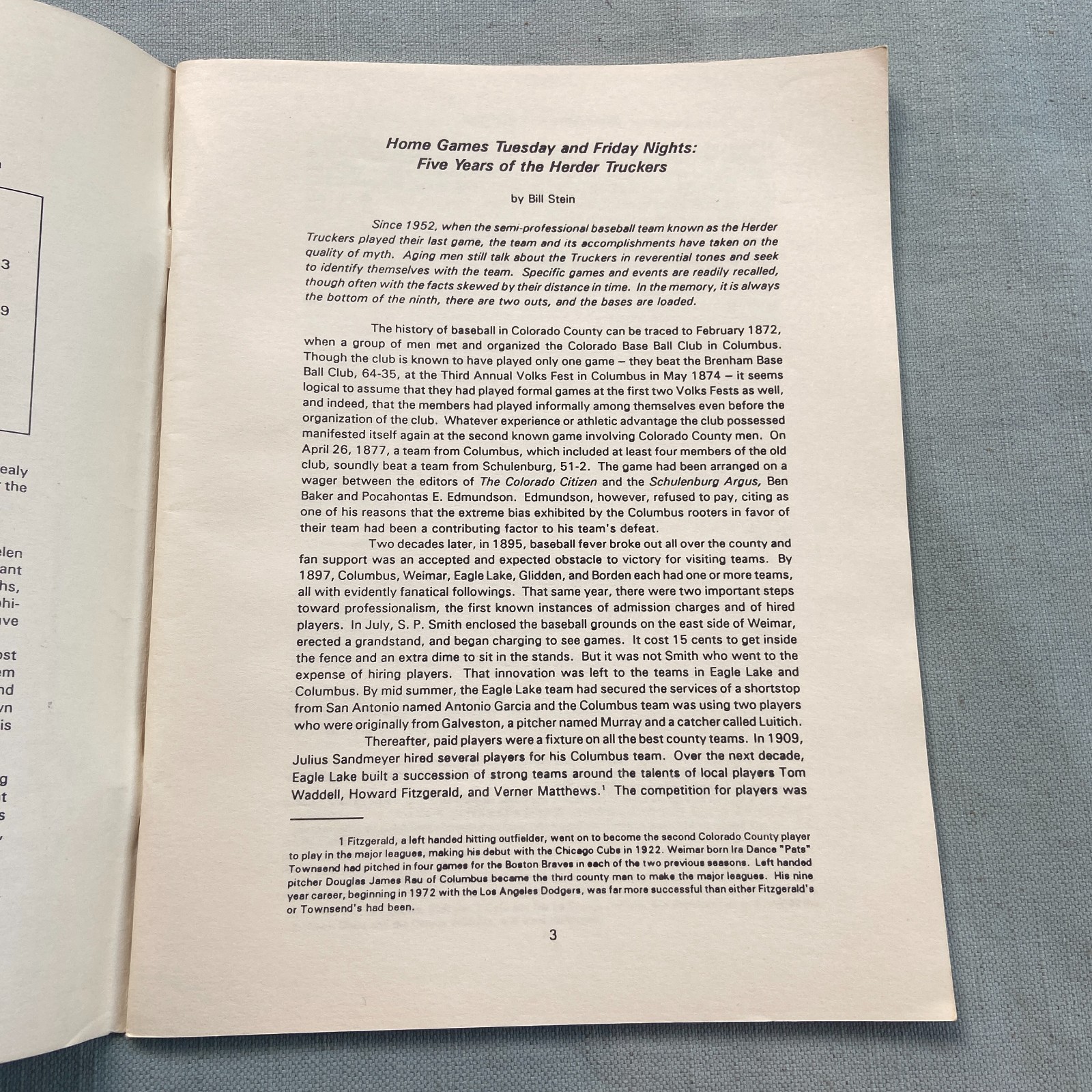 Nesbitt Memorial Library Journal Colorado County History 1992 V 2 #1 Murray Wall