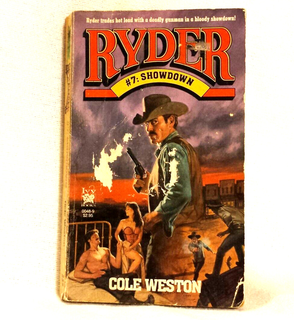 Showdown Ryder Series #7 Cole Weston American Western Vintage Paperback 1987