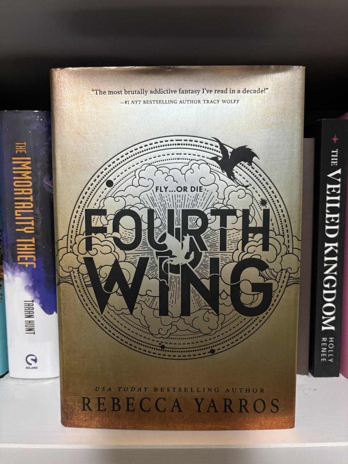 Fourth Wing By Rebecca Yarros 1st Edition 1st Printing Sprayed Edges