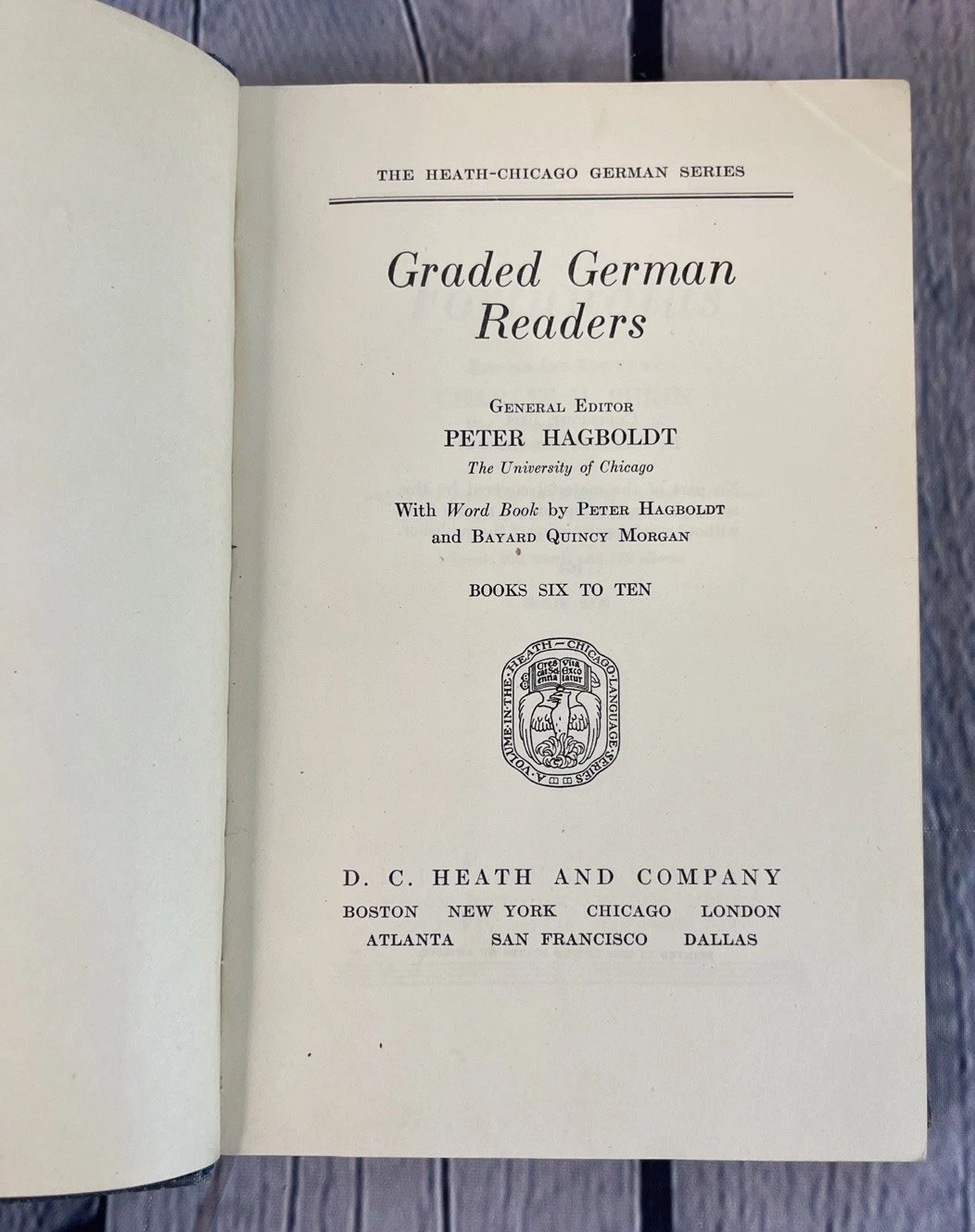 Graded German Readers Book One – Five (1933) & Book Six – Ten (1934)