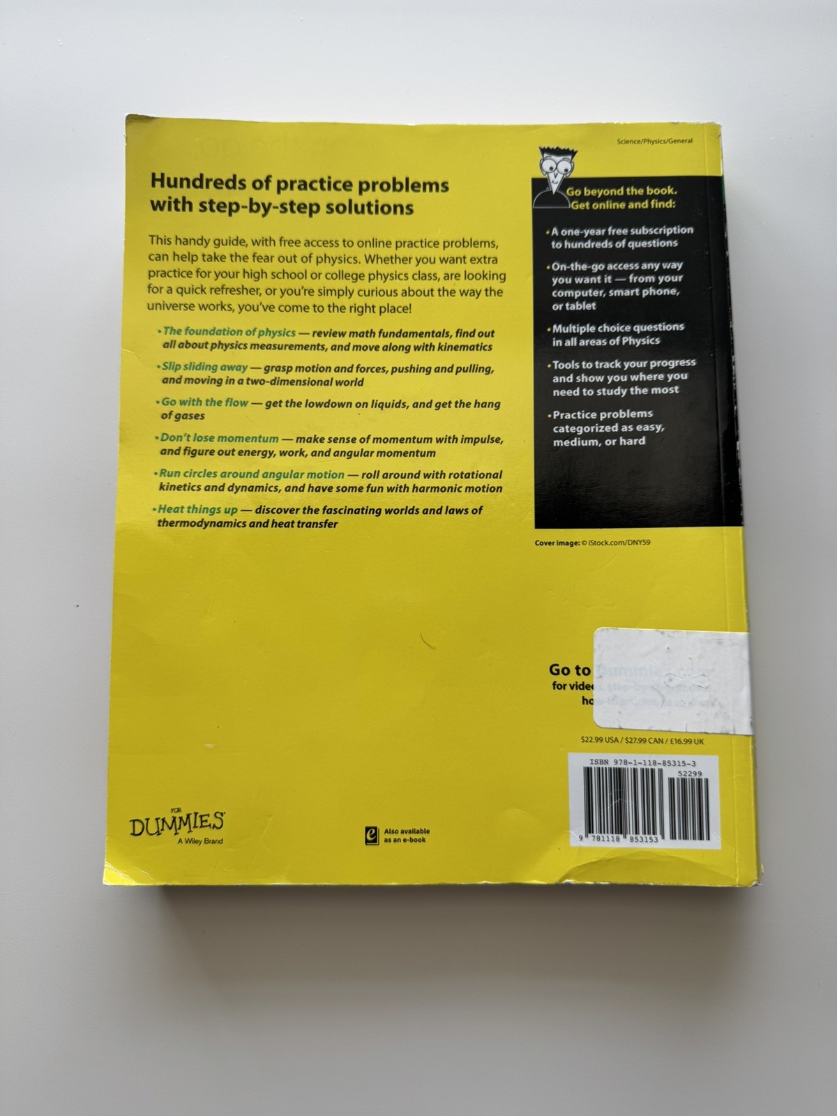 Physics I : Practice Problems for Dummies by The Experts at Dummies (2015, Trade
