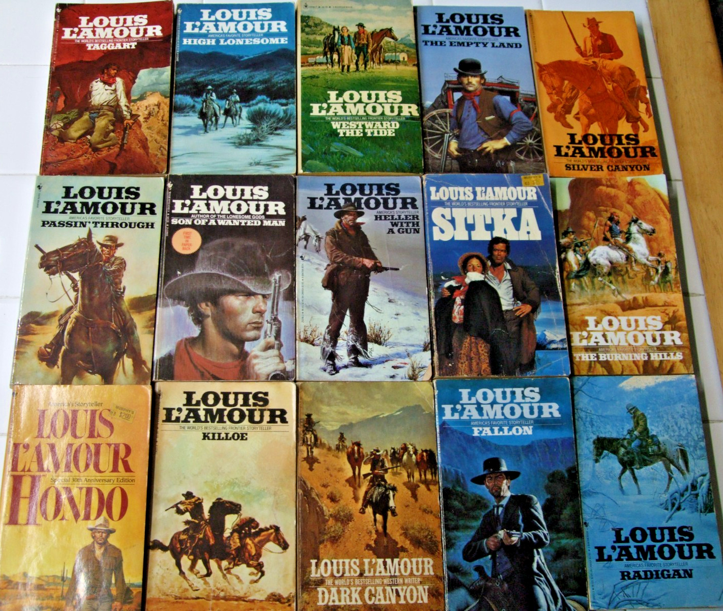 Lot of 53 Vintage Louis L’Amour Paperback Standalone Novels
