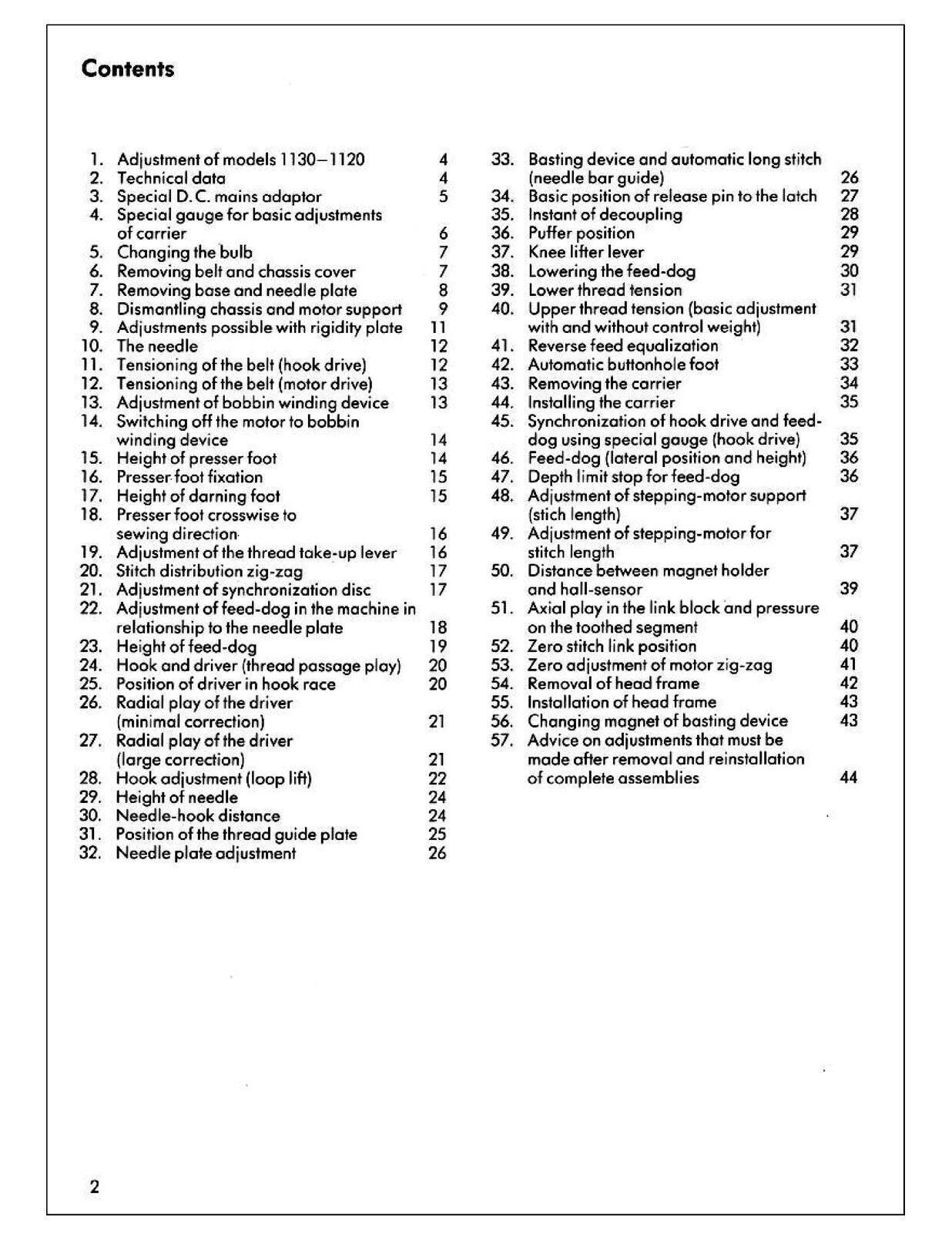 BERNINA 1130 1120 SERVICE Manual Guide – TOUGH SPIRAL BINDING & JACKET