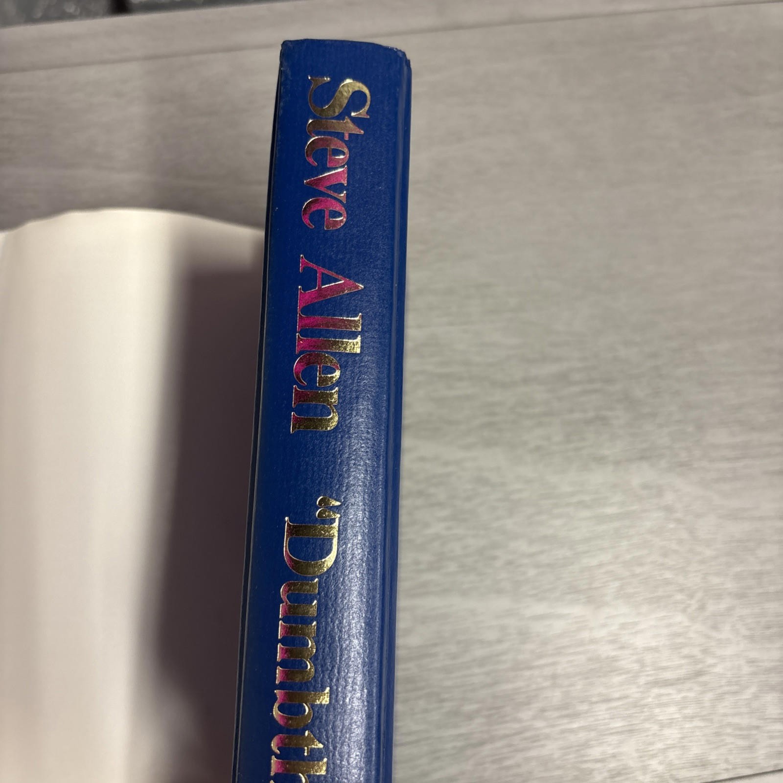 *SIGNED* Dumbth By Steve Allen 1st Printing 1989 HC/DJ