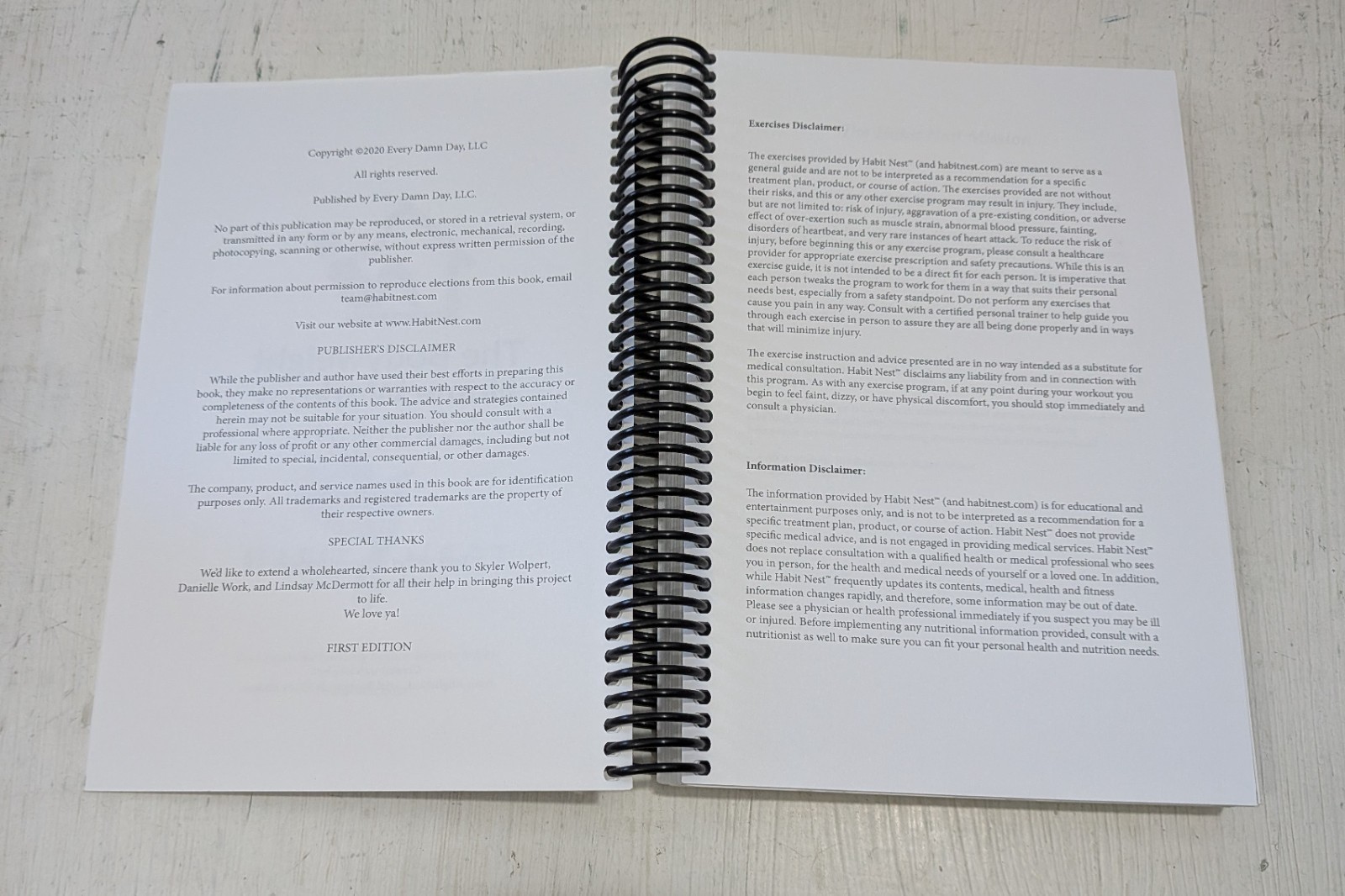 The Bodyweight Home Workout Journal Series Volume 1 Spiral Bound
