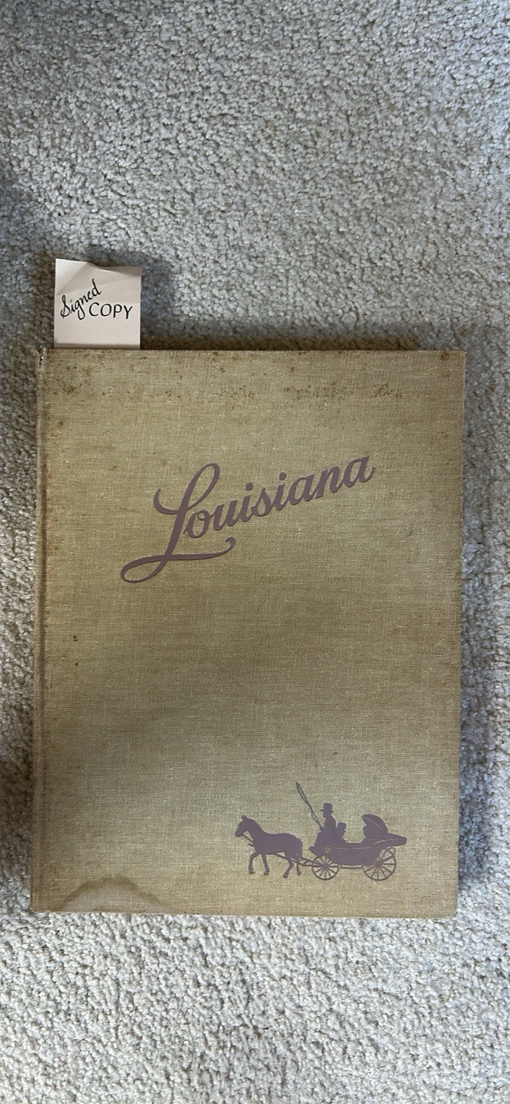 Louisiana A Treasure Of Plantation Homes by J. Wesley Cooper Signed By Author