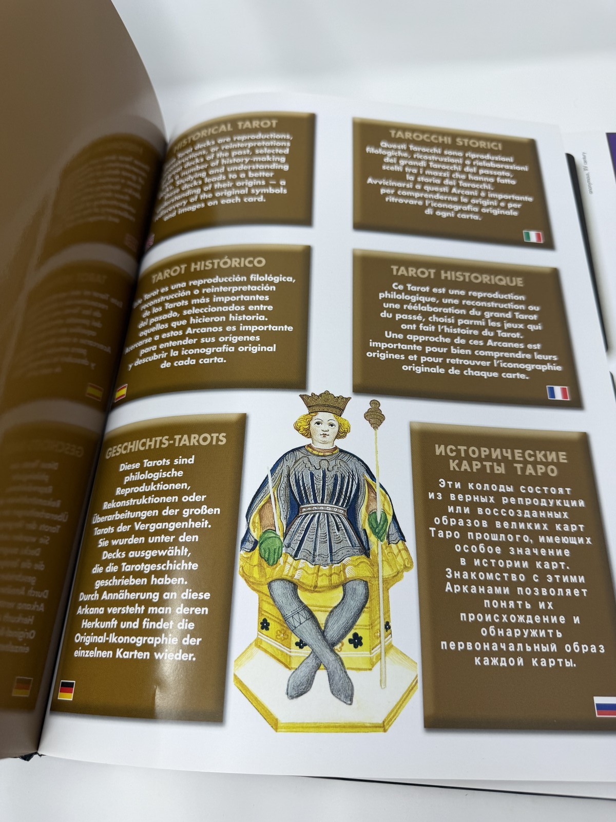 TAROT 2010 Lo Scarabeo Hardcover Book Illustrated Multilingual Index