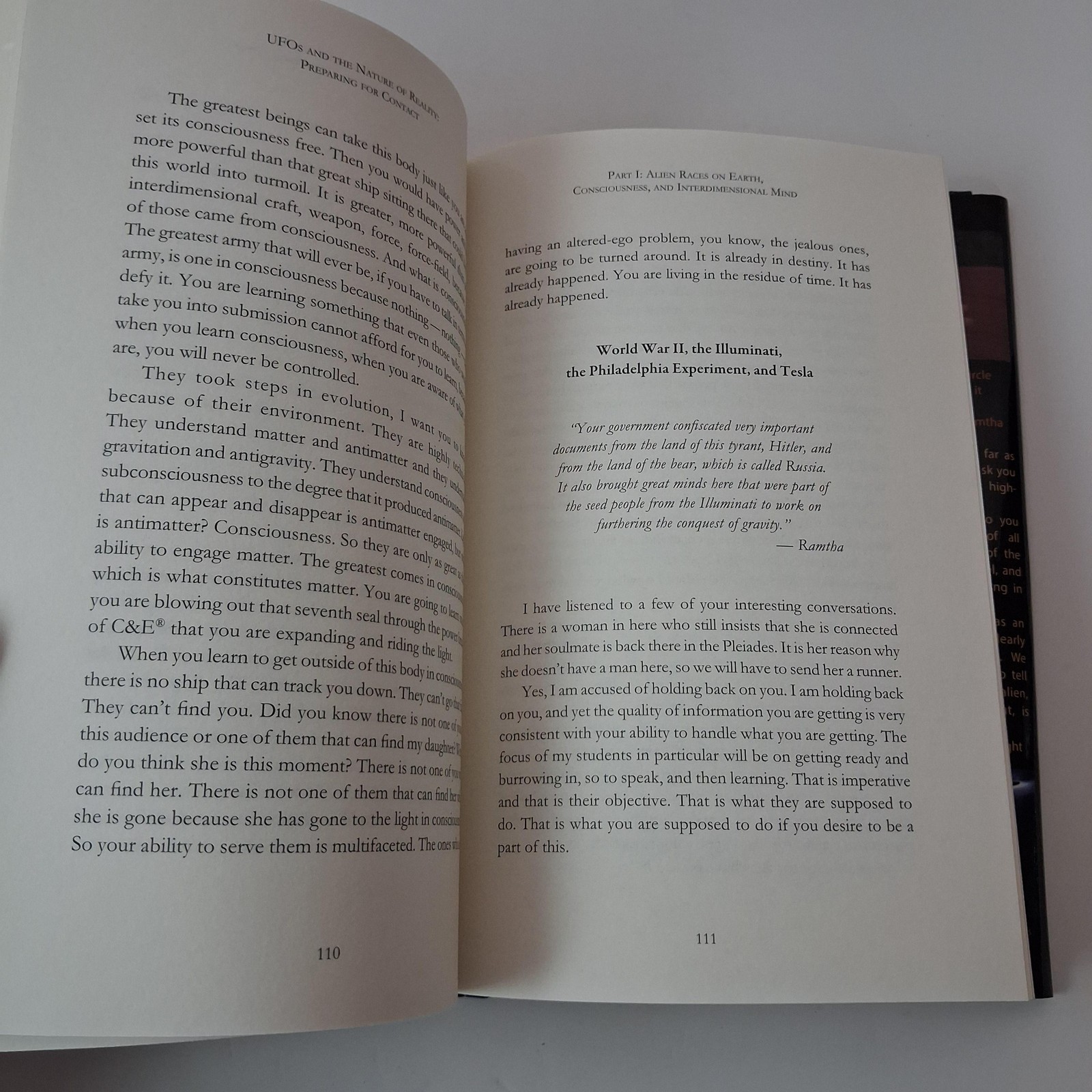 UFOs And The Nature Of Reality Ramtha KEW Publishing Black HC DJ 2014 USA