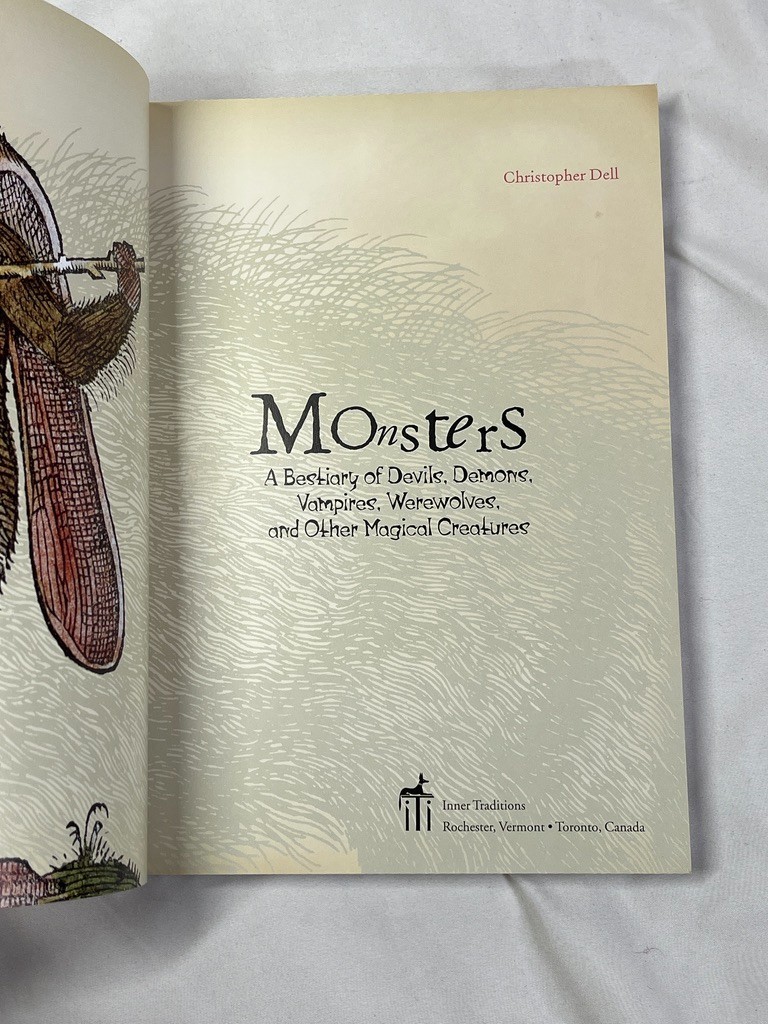 MONSTERS Bestiary Devils Demons Vampires Werewolves Christopher Dell PB Art
