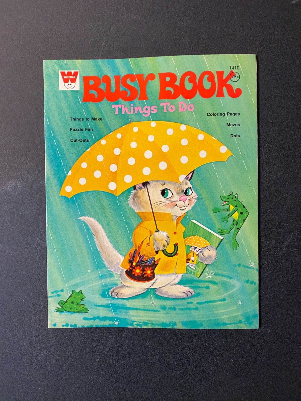 Vintage Whitman Coloring Book Unused 1971 Busy Book Things to Do 20 pages
