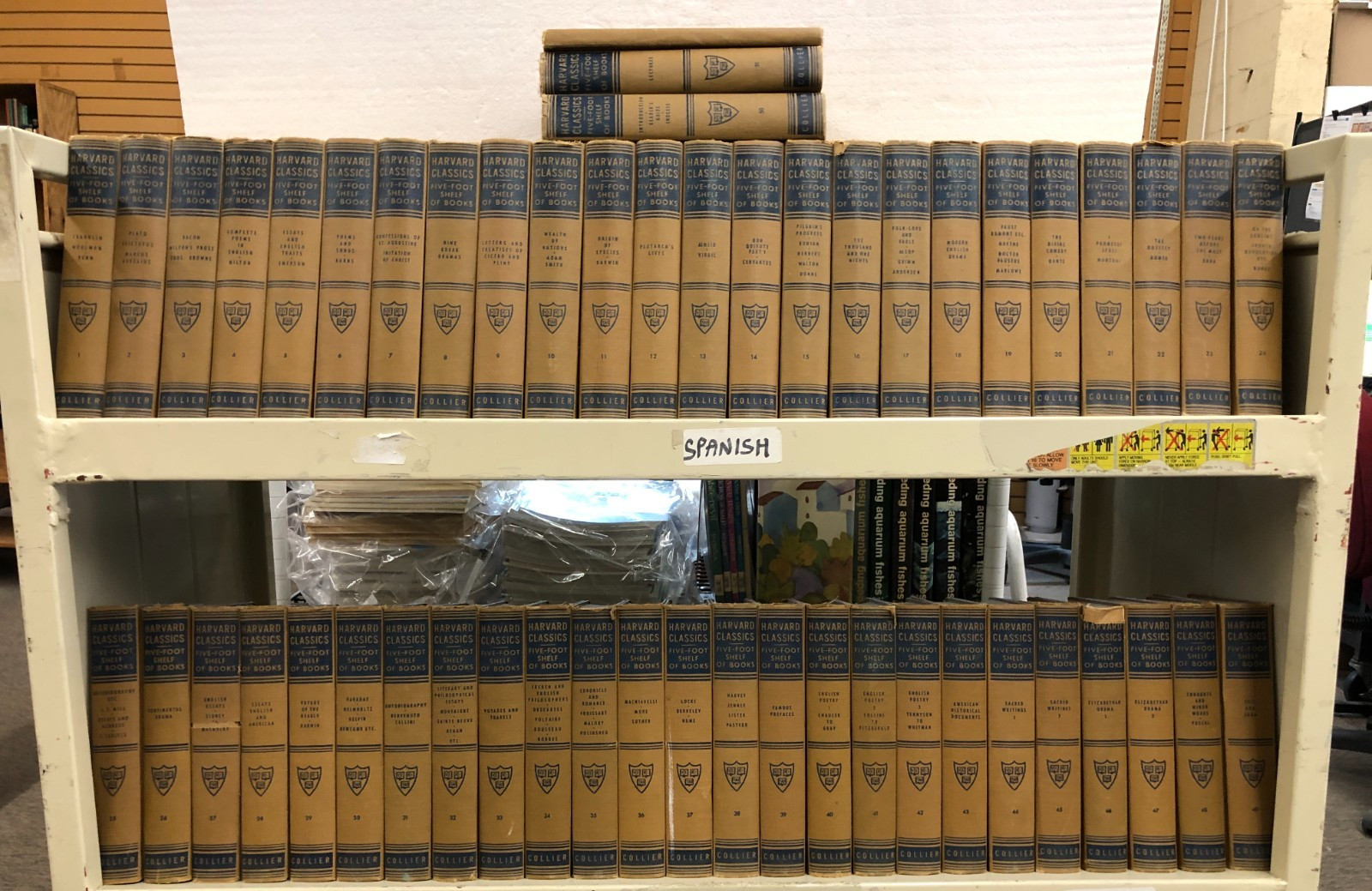 Harvard Classics, Five-Foot Shelf Of Books, 1937, 1938, 52 volumes, EB-3