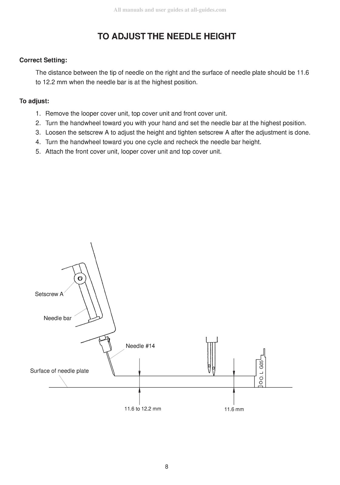 JANOME Mylock 744 Servicing Manual – STEEL WIRE BOUND – PROTECTIVE COVERS