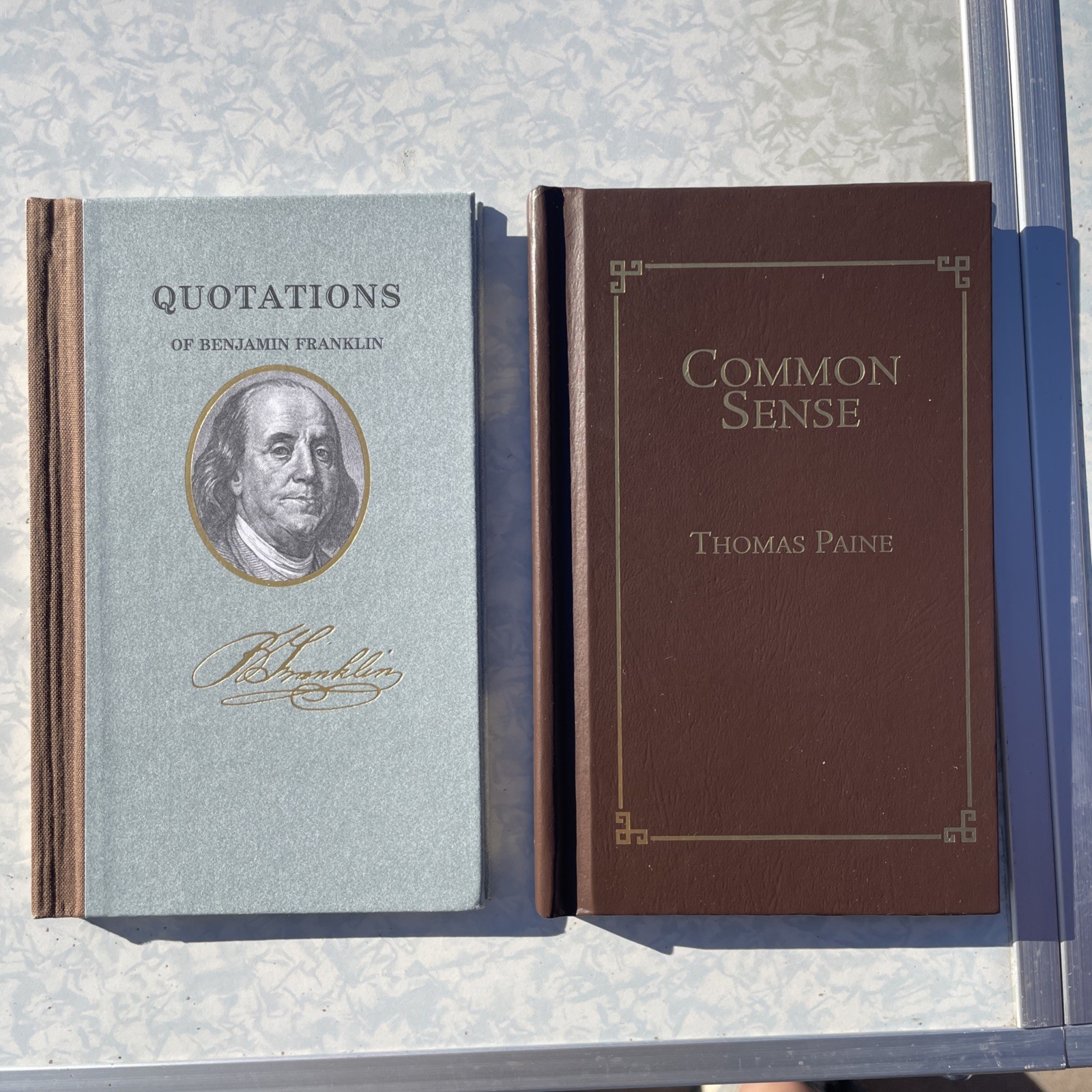 Thomas Paine Common Sense, Ben Franklin Quotes Applewood Books, Hardcover Lot￼