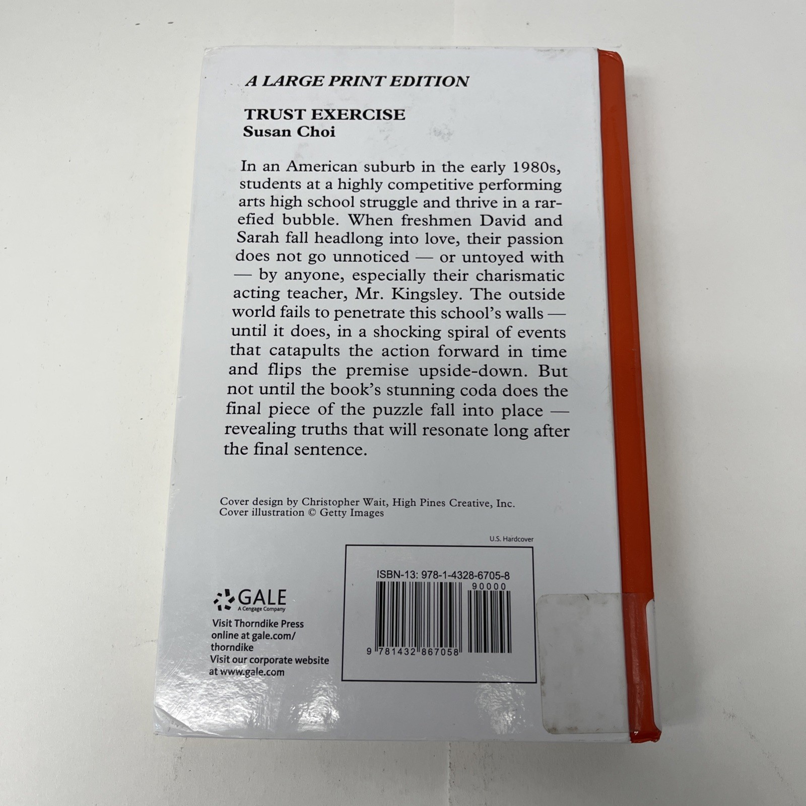 Trust Exercise : A Novel by Susan Choi 2019Ex-Library Large Print