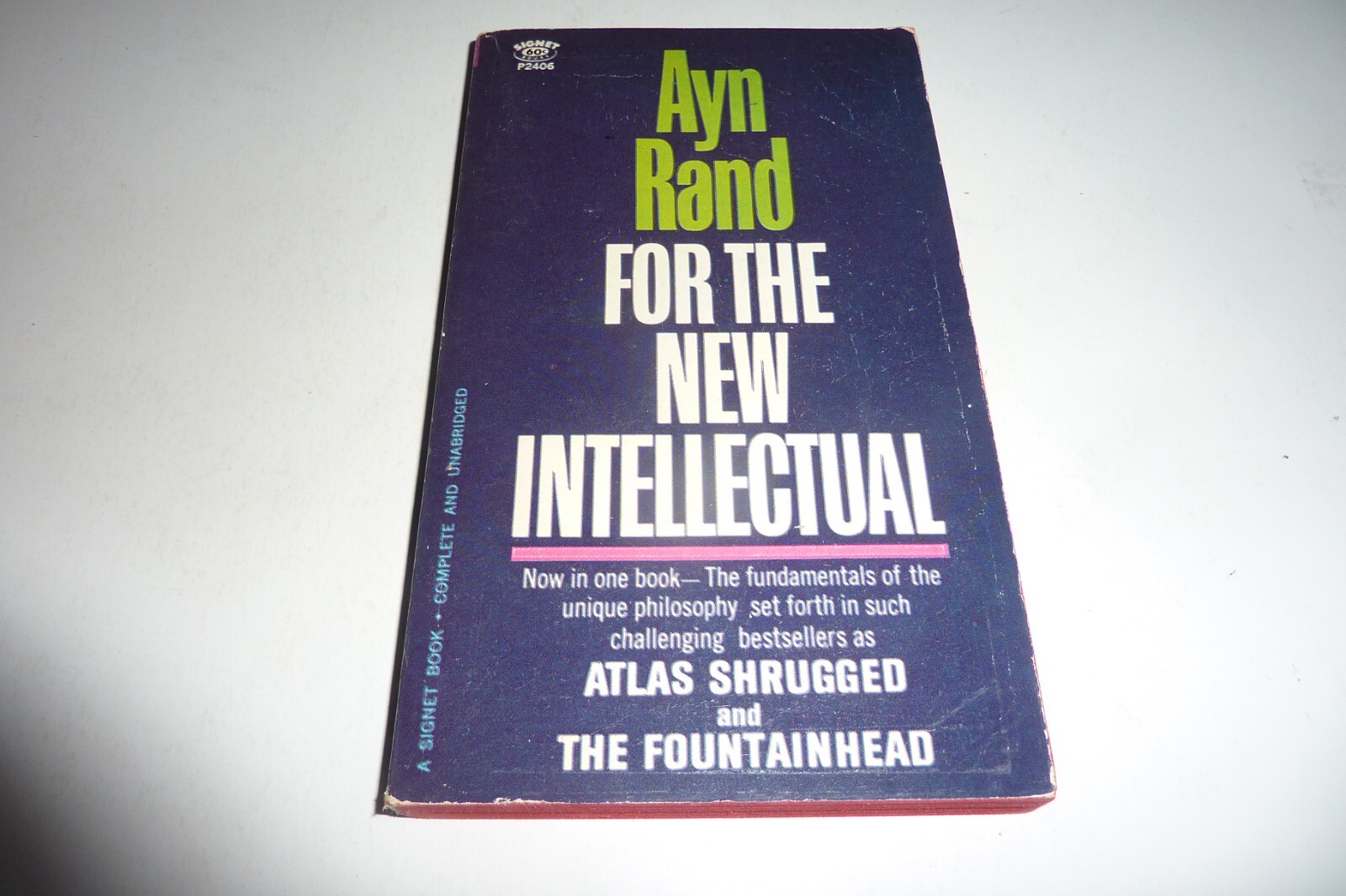 FOR THE NEW INTELLECTUAL Ayn Rand Vintage PB Signet 1963 1st Print Nice Copy