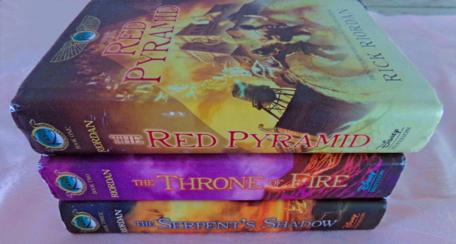 The Kane Chronicles Complete Set Hardcover w/ DJ 1st Editions by Rick Riordan VG