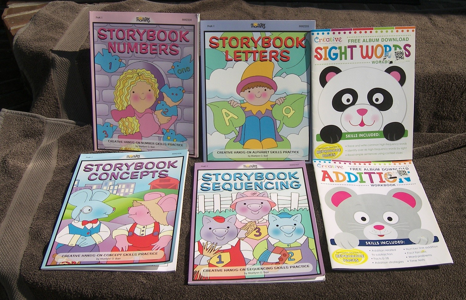 6 BK Pre-K Monday Morning Storybook Numbers Letters Concepts Sequencing Alphabet