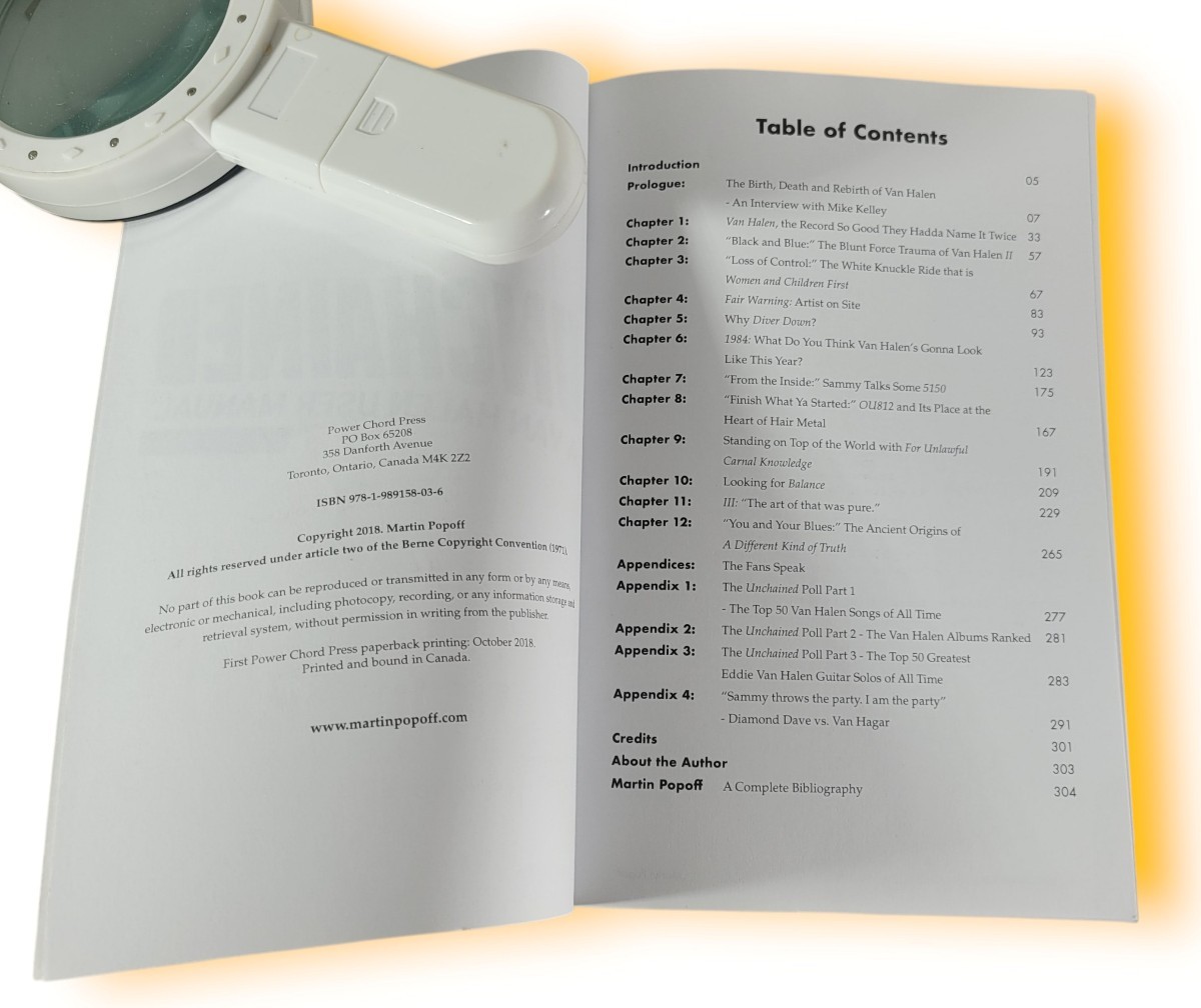 RARE UNCHAINED A Van Halen User Manual Martin Popoff 2018 OOP