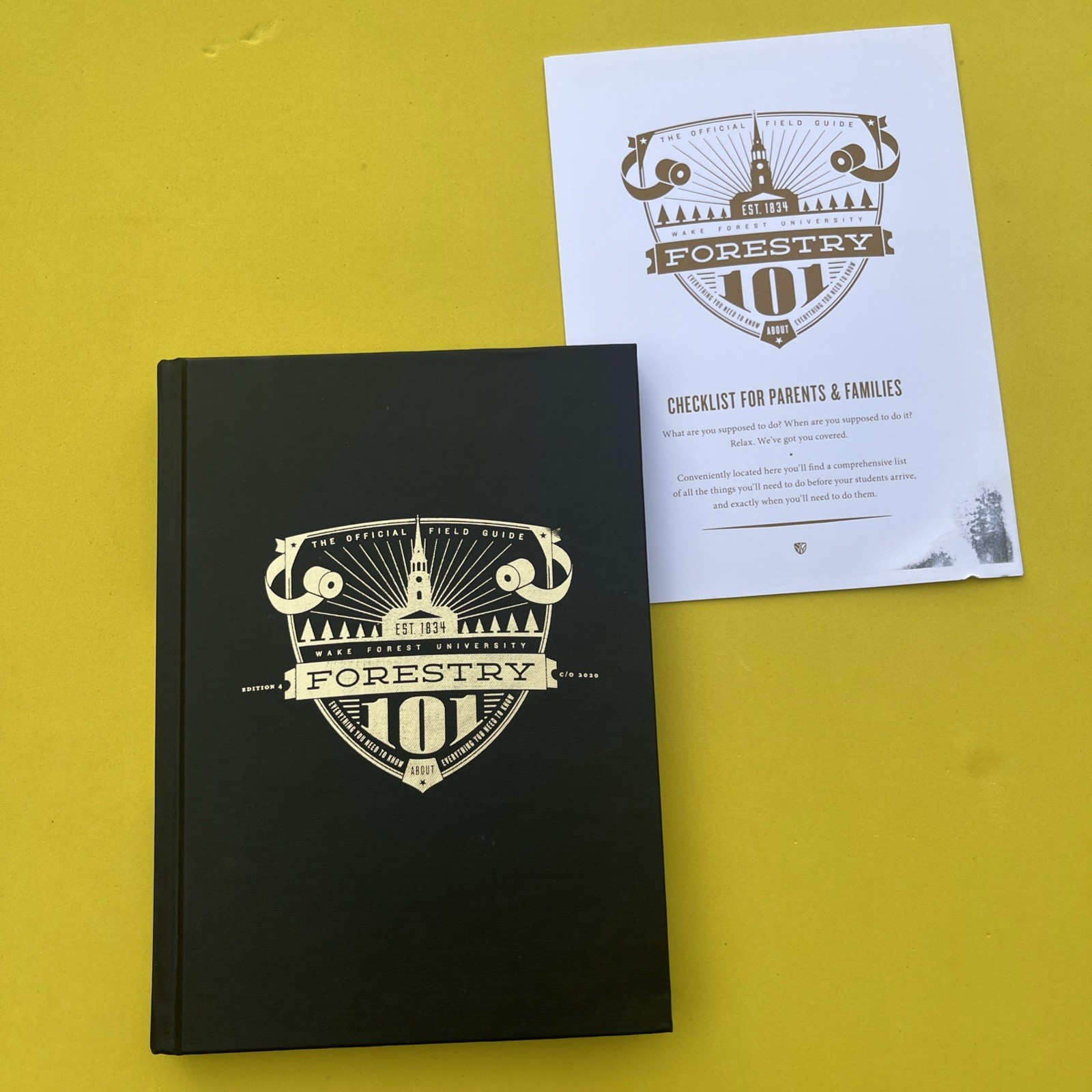 Forestry 101 official field guide Wake Forest University HC Edition 4, 2020